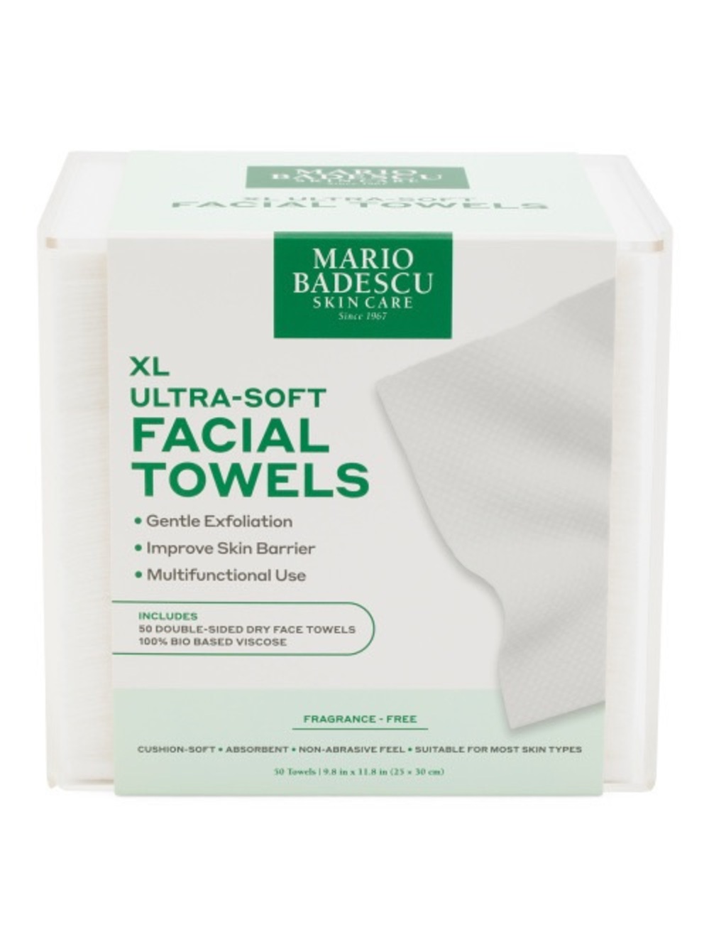 MARIO BADESCU 50pc Face Towels In Acrylic Box Set